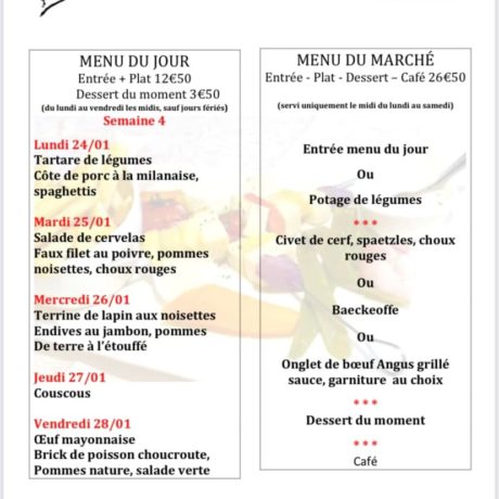 Restaurant Le Vinci Menus S. 05 - 1